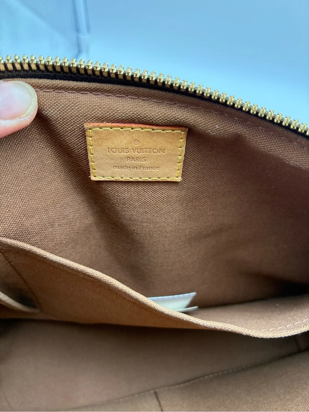 Louis Vuitton Monogram Palermo PM Canvas Shoulder Bag with COA and LV dust bag.